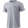 imageHUK Mens Kc Scott Short Sleeve Tee  Performance Fishing TShirtPassing Front  Sharkskin Heather