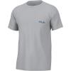 imageHUK Mens Kc Scott Short Sleeve Tee Performance Fishing TShirtKc Flag Fish  Harbor Mist