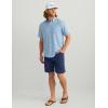 imageHUK Mens Kona Pattern Short Sleeve Fishing Button Down ShirtMarolina Blue