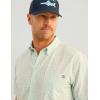 imageHUK Mens Kona Pattern Short Sleeve Fishing Button Down ShirtSummer Green