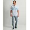 imageHUK Mens Kona Short Sleeve Fishing Button Down ShirtKona Graphic  Harbor Mist