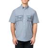 imageHUK Mens Kona Short Sleeve Fishing Button Down ShirtKona Graphic  Night Owl
