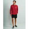 imageHUK Mens Long Sleeve Performance Tee Fishing TShirtScarlet Blaze
