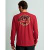 imageHUK Mens Long Sleeve Performance Tee Fishing TShirtScarlet Blaze