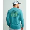 imageHUK Mens Long Sleeve Performance Tee Fishing TShirtStorm Blue