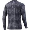 imageHUK Mens Pattern Pursuit Long Sleeve Performance Fishing ShirtMahi Stripes  Iron