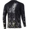imageHUK Mens Pattern Pursuit Long Sleeve Performance Fishing ShirtRefraction Fish Fade  Hunt Club CamoBass