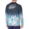 imageHUK Mens Pattern Pursuit Long Sleeve Performance Fishing ShirtRefraction Fish Fade  Ice BoatRed Fish