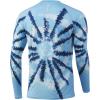 imageHUK Mens Pattern Pursuit Long Sleeve Performance Fishing ShirtSpiral Dye  Baltic Sea