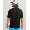 imageHUK Mens Performance Fishing Logo Tee Short Sleeve QuickDryLogo 20  Black