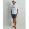 imageHUK Mens Performance Fishing Logo Tee Short Sleeve QuickDryLogo 20  Ice Blue