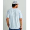 imageHUK Mens Performance Fishing Logo Tee Short Sleeve QuickDryLogo 20  Ice Blue