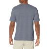 imageHUK Mens Performance Fishing Logo Tee Short Sleeve QuickDrySargasso Sea Heather  New Logo