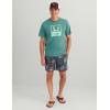 imageHUK Mens Performance Fishing Logo Tee Short Sleeve QuickDryStacked Logo  North Atlantic