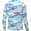 imageHUK Mens Pursuit Crew Long Sleeve Sun Protecting Fishing ShirtTidal Map  Island Paradise