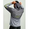 imageHUK Mens Pursuit Graphic Hoodie Sun Protecting Fishing Shirt with HoodVolcanic Ash