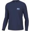 imageHUK Mens Pursuit Graphic Long Sleeve Sun Protect Fishing ShirtHuk Farm  Naval Academy