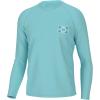 imageHUK Mens Pursuit Graphic Long Sleeve Sun Protect Fishing ShirtState of Flo  Island Paradise