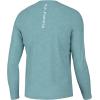 imageHUK Mens Pursuit Heather Long Sleeve Fishing ShirtMarine Blue Heather