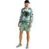 imageHUK Mens Pursuit Pattern Crew Sleeve Performance ShirtMossy Oak  Fog Green