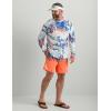 imageHUK Mens Pursuit Pattern Crew Sleeve Performance ShirtMossy Oak  Ocean Blue