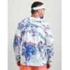 imageHUK Mens Pursuit Pattern Crew Sleeve Performance ShirtMossy Oak  Ocean Blue