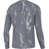 imageHUK Mens Pursuit Pattern Performance Long Sleeve ShirtKelp Wash  Volcanic Ash Heather