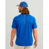 imageHUK Mens Pursuit Short Sleeve Performance Shirt  Sun ProtectionOcean Blue