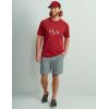 imageHUK Mens Pursuit Short Sleeve Performance Shirt  Sun ProtectionScarlet Blaze