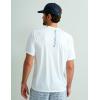 imageHUK Mens Pursuit Short Sleeve Performance Shirt  Sun ProtectionWhite 30