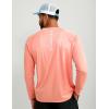 imageHUK Mens Pursuit Vented Long Sleeve 30 UPF Fishing ShirtFresh Salmon Heather