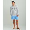 imageHUK Mens Pursuit Vented Long Sleeve 30 UPF Fishing ShirtHarbor Mist