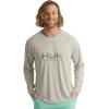 imageHUK Mens Pursuit Vented Long Sleeve 30 UPF Fishing ShirtHarbor Mist