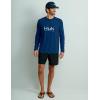 imageHUK Mens Pursuit Vented Long Sleeve 30 UPF Fishing ShirtNaval Academy