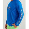 imageHUK Mens Pursuit Vented Long Sleeve 30 UPF Fishing ShirtOcean Blue