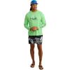 imageHUK Mens Pursuit Vented Long Sleeve 30 UPF Fishing ShirtSummer Green Heather