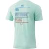 imageHUK Mens Short Sleeve Tee  Performance Fishing TShirtAmericana Brand  Beach Glass Heather