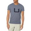 imageHUK Mens Short Sleeve Tee  Performance Fishing TShirtHuk Hero  Sargasso Sea Heather