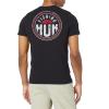 imageHUK Mens Short Sleeve Tee  Performance Fishing TShirtHuk Stamp  Black