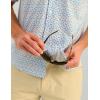 imageHUK Mens Standard Kona Pattern Short Sleeve Fishing Button Down Shirt Ocean Blue 20