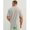 imageHUK Mens Standard Kona Pattern Short Sleeve Fishing Button Down Shirt White 50