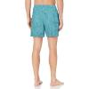 imageHUK Mens Volley 55quot Elastic Waist QuickDry Swim ShortsLinear Leaf Lined  Beach Glass