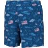 imageHUK Pursuit Volley Pattern QuickDry Shorts for MenFish and Flags  Set Sail