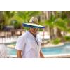imageHUK Straw Wide Brim Fishing ampamp Beach Hat for MenFish and Flags  Set Sail