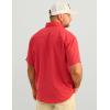 imageHUK Tide Point Solid Short Sleeve Shirt Button Down for MenChannel Marker