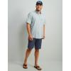 imageHUK Tide Point Solid Short Sleeve Shirt Button Down for MenHarbor Mist