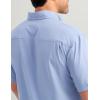 imageHUK Tide Point Solid Short Sleeve Shirt Button Down for MenLightning Sky