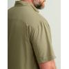 imageHUK Tide Point Solid Short Sleeve Shirt Button Down for MenOverland Trek