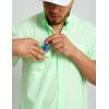 imageHUK Tide Point Solid Short Sleeve Shirt Button Down for MenPatina