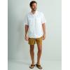 imageHUK Tide Point Solid Short Sleeve Shirt Button Down for MenWhite